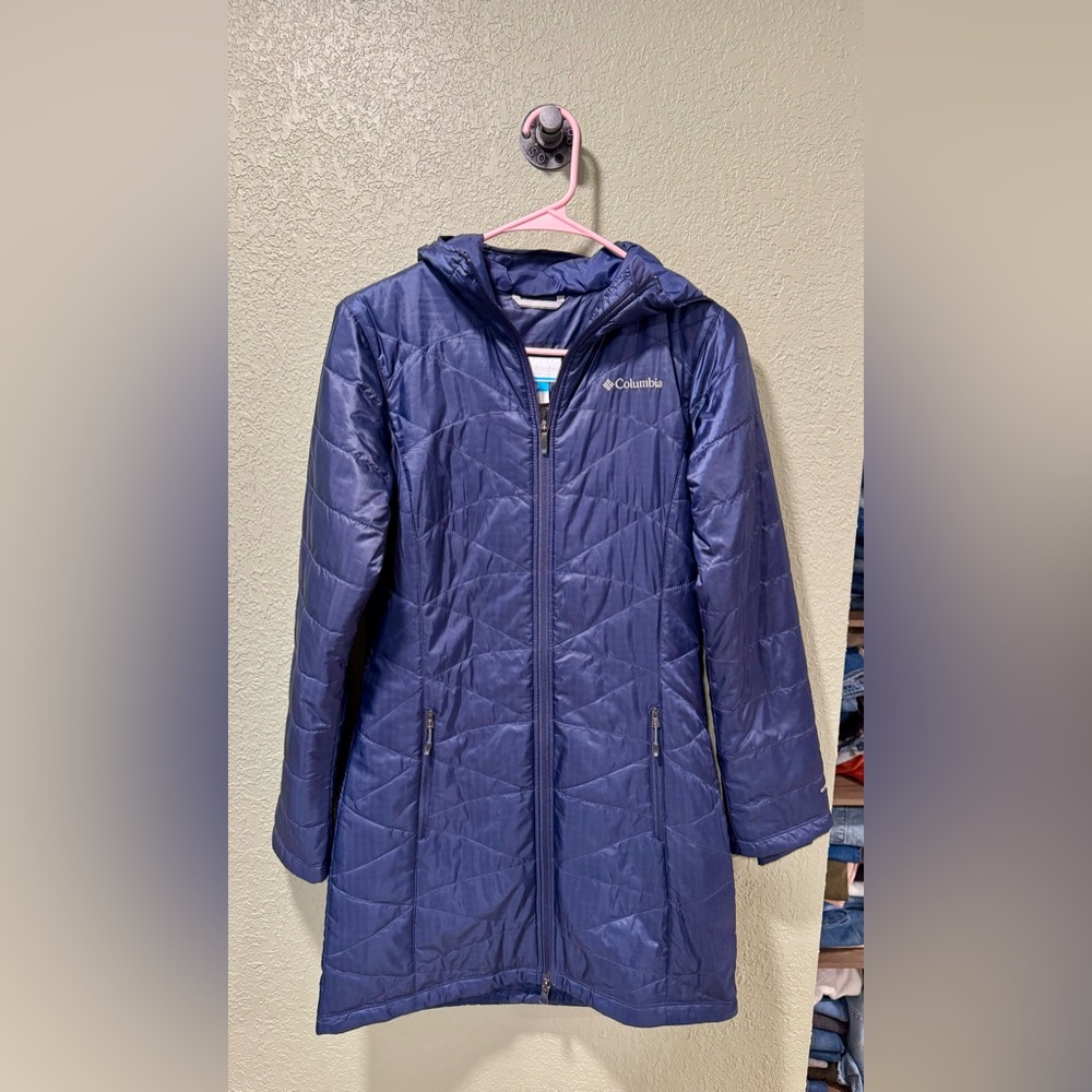 Columbia Women's Navy Hooded Coat XS